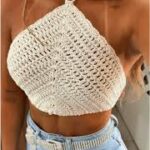 CROPPED TRIÂNGULO CROCHÊ