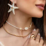 Kit 2 Colares E Brinco De Estrela